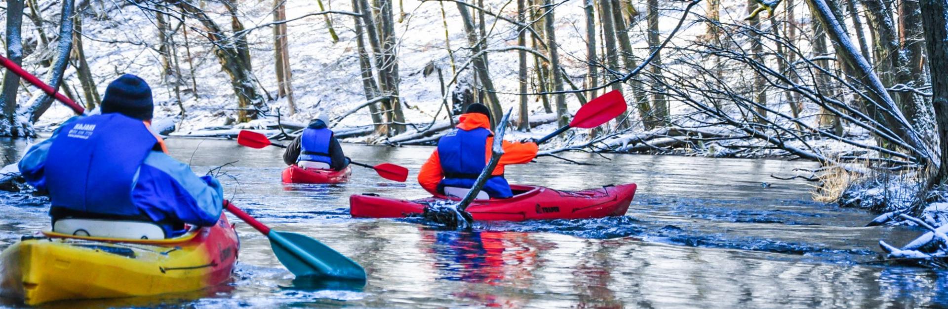 kajaki zimą