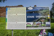 Tablica promocyjna Stare Drawsko przy zamku Drahim