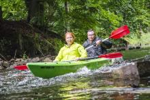 Bystrze pod mostem małe bystrze pod mostem na Drawie
