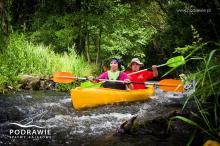 Piękna para w kajaku